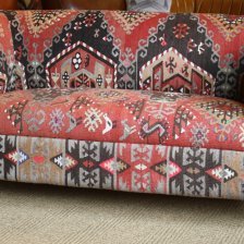 Kilim Antique 2-seater Chesterfield